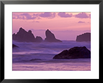 Sunset On Sea Stacks At Bandon Beach, Oregon, Usa by Joe Restuccia Iii Pricing Limited Edition Print image