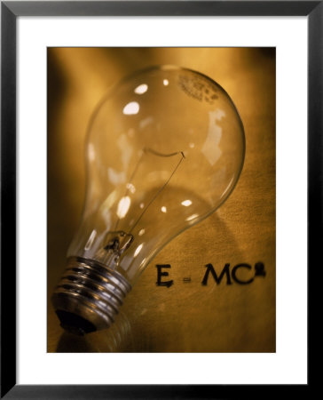 Lightbulb, Einstein's Theory Of Relativity by Eric Kamp Pricing Limited Edition Print image