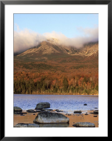 Sandy Stream Pond And Mount Katahdin, Maine, Usa by Mark Hamblin Pricing Limited Edition Print image