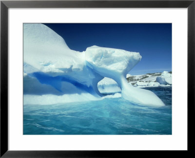 Blue Ice Stripe In Iceberg, Antarctic Peninsula by Rick Price Pricing Limited Edition Print image