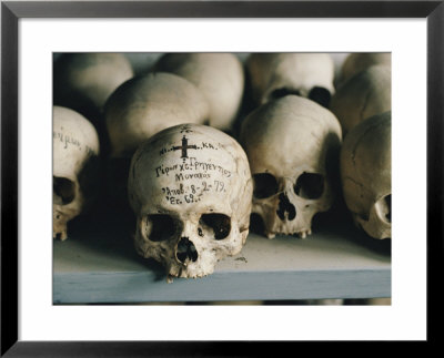 The Inscribed Skull Of A Priest At St. Anne's Monastic Community by James L. Stanfield Pricing Limited Edition Print image