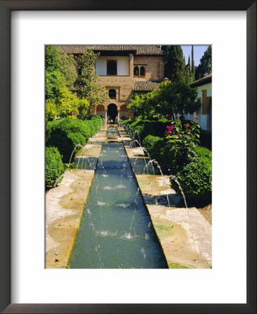Generalife Gardens, The Alhambra, Granada, Andalucia, Spain, Europe by Steve Bavister Pricing Limited Edition Print image