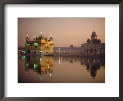 Dusk Over The Holy Pool Of Nectar, Punjab State, India by Jeremy Bright Pricing Limited Edition Print image