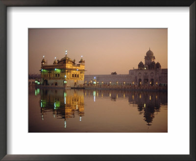 Dusk Over The Holy Pool Of Nectar, Punjab State, India by Jeremy Bright Pricing Limited Edition Print image