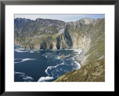 Slieve League Cliffs, Sea Cliffs 300M High, County Donegal, Ulster, Republic Of Ireland (Eire) by Gavin Hellier Pricing Limited Edition Print image