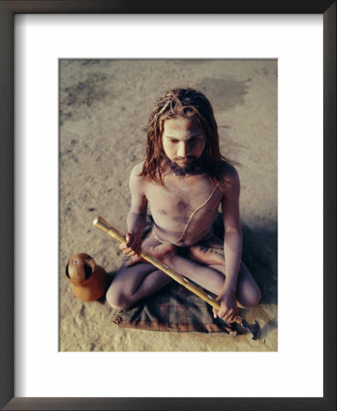 A Sadhu, A Hindu Holy Man Daubed In Ash, Northern India, Asia by John Henry Claude Wilson Pricing Limited Edition Print image