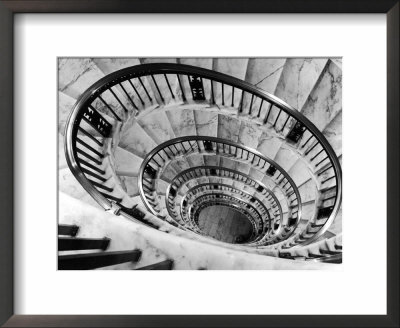 Elliptical Staircase In The Supreme Court Building by Margaret Bourke-White Pricing Limited Edition Print image