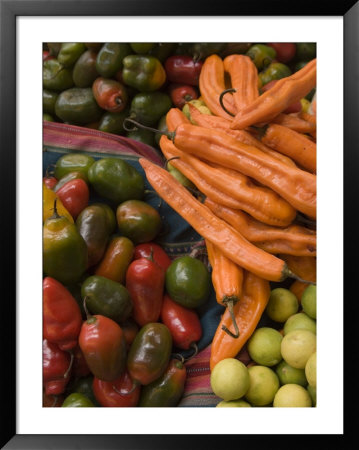 Peppers Displayed In Market, Cuzco, Peru by John & Lisa Merrill Pricing Limited Edition Print image
