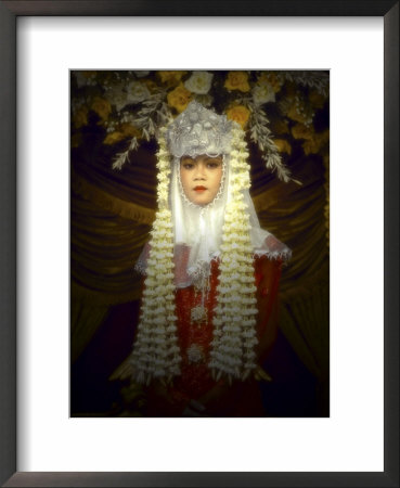 Javanese Bride In Colorful Traditional Dress, Blitar, East Java, Indonesia by Jim Zuckerman Pricing Limited Edition Print image