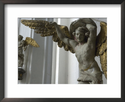 Poland, Gdansk, Statue Of Angels In Church by Keenpress Pricing Limited Edition Print image