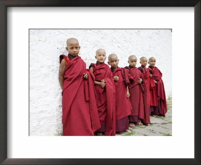 Young Buddhist Monks, Karchu Dratsang Monastery, Bumthang, Bhutan by Angelo Cavalli Pricing Limited Edition Print image