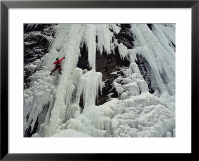 View Of An Ice-Climber In New York by Maria Stenzel Pricing Limited Edition Print image