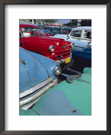 Old American Classic Cars, Transport, La Habana, Cuba by Bruno Morandi Pricing Limited Edition Print image