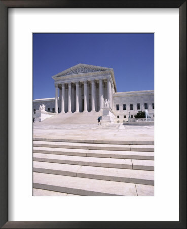Exterior Of The Supreme Court Of Justice, Washington D.C., Usa by I Vanderharst Pricing Limited Edition Print image