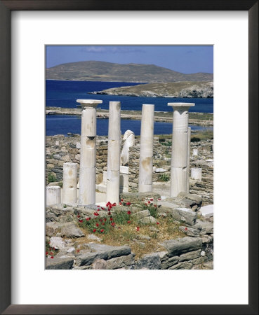 Archaeological Site, Delos, Unesco World Heritage Site, Greece by Adam Woolfitt Pricing Limited Edition Print image