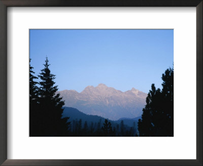 View At Sunset Of The Piz Muragl Moutain Outside Saint Moritz by Taylor S. Kennedy Pricing Limited Edition Print image
