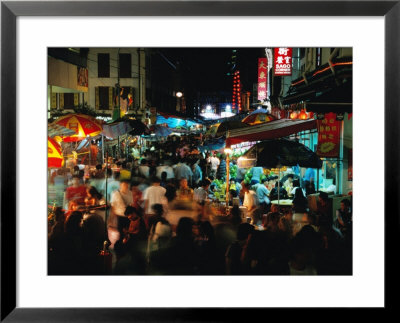 Chinatown District At Night, Singapore, Singapore by Michael Coyne Pricing Limited Edition Print image