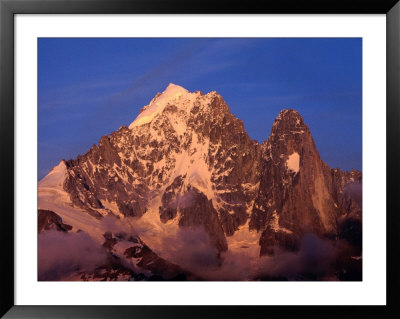 Sunset On Aiguille Verte And The Dru, Chamonix Valley, Rhone-Alpes, France by Gareth Mccormack Pricing Limited Edition Print image