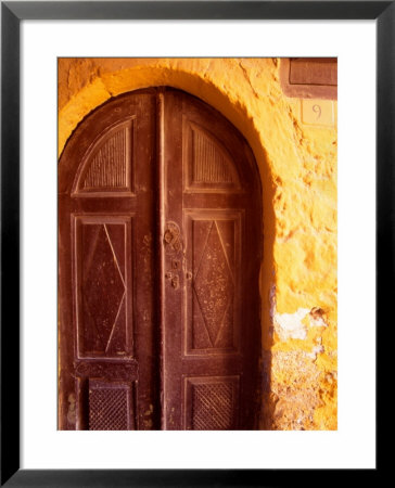 Old Brown Wooden Door, Rhodes, Dodecanese Islands, Greece by Steve Outram Pricing Limited Edition Print image