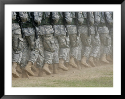 Army Rangers Marching In Formation by Skip Brown Pricing Limited Edition Print image