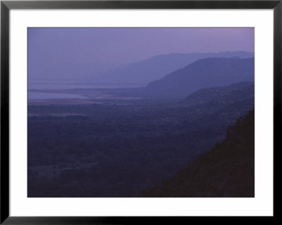 Twilight View Of Lake Manyara In Tanzanias Great Rift Valley by Kenneth Garrett Pricing Limited Edition Print image