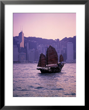 Chinese Junk, Victoria Harbour, Hong Kong, China by Rex Butcher Pricing Limited Edition Print image