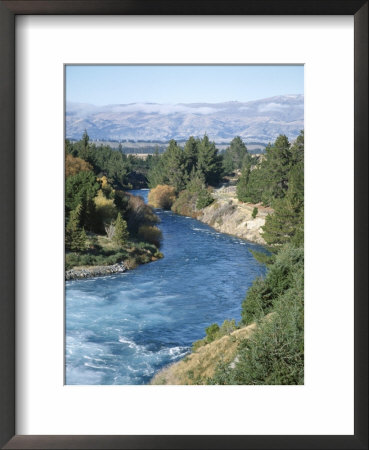Exit River From Lake Wanaka, Otago, South Island, New Zealand, Pacific by D H Webster Pricing Limited Edition Print image