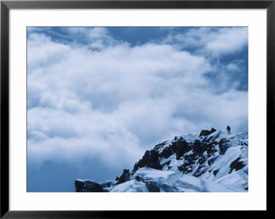 Climber Descends From 17,000 Camp On The The West Butress On Denali, Alaska by Bill Hatcher Pricing Limited Edition Print image
