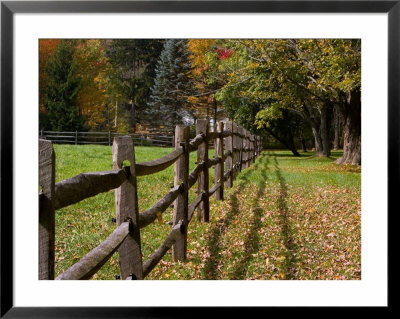 Fenceline, East Arlington, Vermont, Usa by Joe Restuccia Iii Pricing Limited Edition Print image