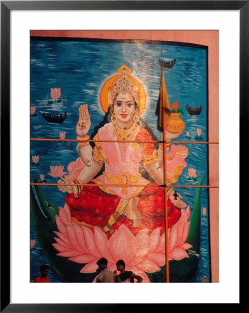 Vishnu Hindu God Mural, India by Dee Ann Pederson Pricing Limited Edition Print image