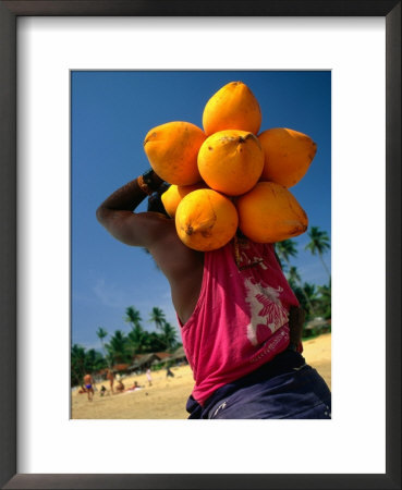 Man Selling Fruit On Beach, Hikkaduwa, Sri Lanka by Dallas Stribley Pricing Limited Edition Print image