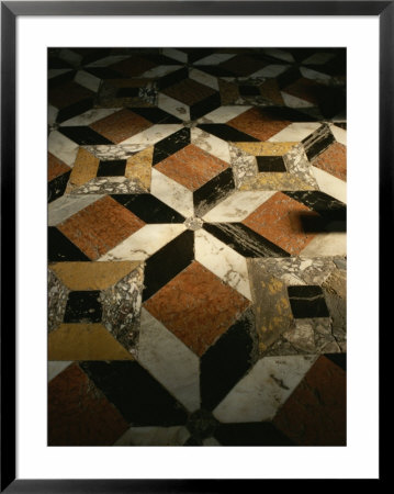 The Patterned Marble Floor In Santa Maria Della Salute Church by Todd Gipstein Pricing Limited Edition Print image