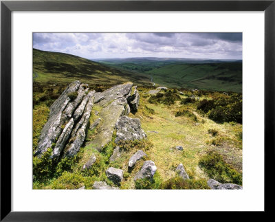 Hookney Tor In Stormy Summer Weather, Devon, Uk by David Clapp Pricing Limited Edition Print image