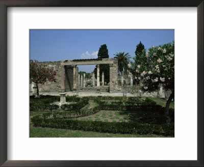 Gardens Of Casa Di Fauna, Pompeii, Unesco World Heritage Site, Campania, Italy by Julia Thorne Pricing Limited Edition Print image