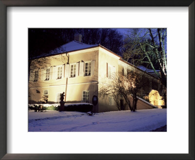 Snow Covered Baroque Bertramka Villa Where Amadeus Mozart Lived During His Stay In Prague, Prague by Richard Nebesky Pricing Limited Edition Print image