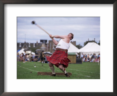 Throwing The Light Hammer, Aboyne Highland Games, Aboyne, Scotland, United Kingdom by Lousie Murray Pricing Limited Edition Print image