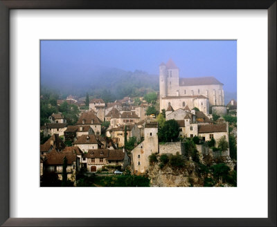 Hillside Village In Lot River Valley, St. Cirq Lapopie, Midi-Pyrenees, France by John Elk Iii Pricing Limited Edition Print image