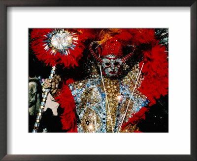 Person In Costume, Mummers Parade, Philadelphia, Pennsylvania by Margie Politzer Pricing Limited Edition Print image