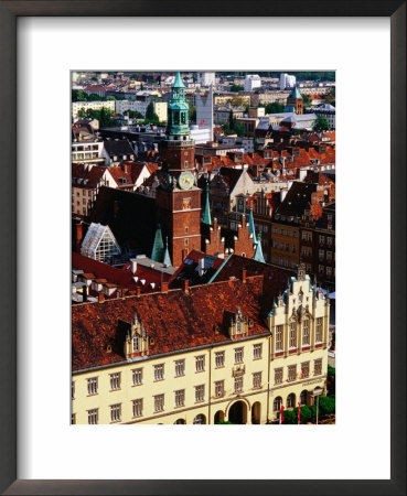 Town Hall From St. Elizabeth Church, Wroclaw, Dolnoslaskie, Poland by Witold Skrypczak Pricing Limited Edition Print image