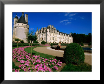 Chateau De Chenonceau With Catherine De Medici's Garden, Chenonceaux, Centre, France by John Elk Iii Pricing Limited Edition Print image