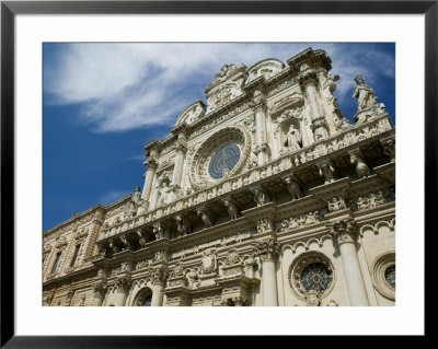 Baroque Architecture, 17Th Century Santa Croce Church, Lecce, Puglia, Italy by Walter Bibikow Pricing Limited Edition Print image