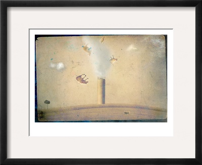 Smoke Stack And Flying Sheep by Mia Friedrich Pricing Limited Edition Print image