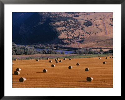 Bales Of Hay In A Farmers Field by Kate Thompson Pricing Limited Edition Print image