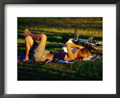 Kicking Back In Butler Park East, Austin, Texas by Richard Cummins Pricing Limited Edition Print image