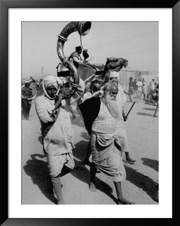 Pilgrims Gathering For Kumbh Mela, A Hindu Religious Celebration by James Burke Pricing Limited Edition Print image