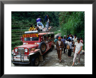 Jeepney Trip To Bangnan, Ifugao Province, Luzon, Southern Tagalog, Philippines by John Elk Iii Pricing Limited Edition Print image