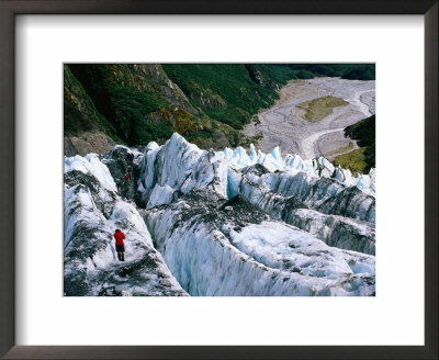 Walkers On Franz Josef Glacier, Franz Josef Glacier, New Zealand by Glenn Van Der Knijff Pricing Limited Edition Print image