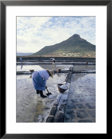 Salt Workers, Mauritius, Indian Ocean, Africa by Alain Evrard Pricing Limited Edition Print image