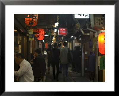 Yokocho Piss Alley, Open Street Restaurants, Food Stalls, Shinjuku, Tokyo, Japan by Christian Kober Pricing Limited Edition Print image