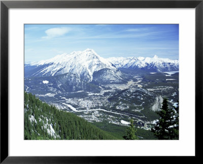 City Of Banff From Sulphur Mountain, Alberta, Rockies, Canada by Rob Cousins Pricing Limited Edition Print image